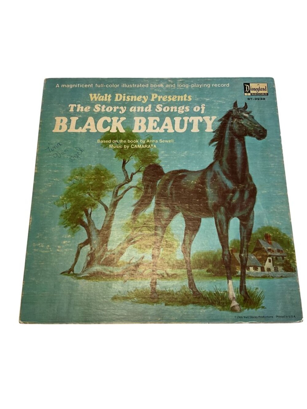 Vintage Walt Disney The Story And Songs Of Black Beauty Vinyl LP 1966 ST-3938